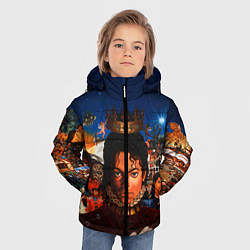 Куртка зимняя для мальчика Michael Jackson: Pop King, цвет: 3D-светло-серый — фото 2