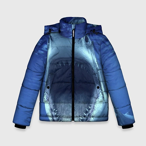 Зимняя куртка для мальчика Белая акула / 3D-Красный – фото 1