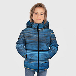 Куртка зимняя для мальчика Голубые доски, цвет: 3D-красный — фото 2
