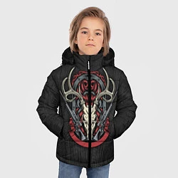 Куртка зимняя для мальчика Охотничий трофей, цвет: 3D-черный — фото 2