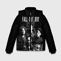 Куртка зимняя для мальчика Fall out boy band, цвет: 3D-черный