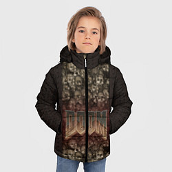 Куртка зимняя для мальчика DOOM Skulls, цвет: 3D-красный — фото 2