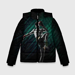 Куртка зимняя для мальчика Muay thai kick, цвет: 3D-черный