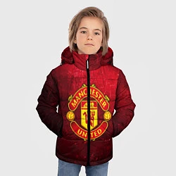 Куртка зимняя для мальчика Манчестер Юнайтед, цвет: 3D-красный — фото 2