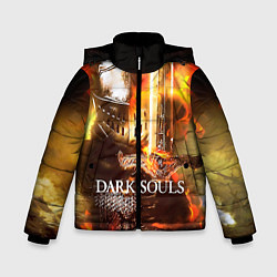 Куртка зимняя для мальчика Dark Souls War, цвет: 3D-черный