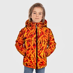 Куртка зимняя для мальчика Морковь, цвет: 3D-черный — фото 2