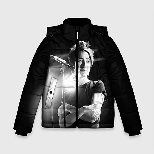 Зимняя куртка для мальчика Земфира на сцене / 3D-Светло-серый – фото 1