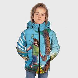 Куртка зимняя для мальчика Minecraft Woodcutter, цвет: 3D-черный — фото 2