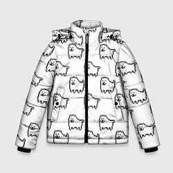 Куртка зимняя для мальчика Undertale Annoying dog white, цвет: 3D-светло-серый