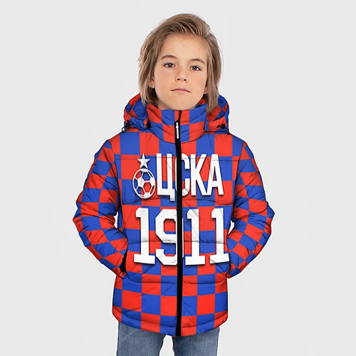 Зимняя куртка для мальчика ЦСКА 1911 / 3D-Черный – фото 3