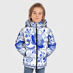 Куртка зимняя для мальчика Гжель 2, цвет: 3D-красный — фото 2