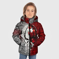 Куртка зимняя для мальчика Pirate Station: Flowers, цвет: 3D-красный — фото 2