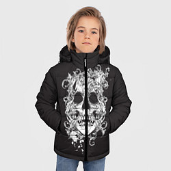 Куртка зимняя для мальчика Череп, цвет: 3D-красный — фото 2