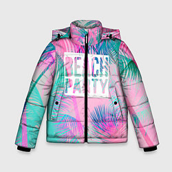 Куртка зимняя для мальчика Beach Party, цвет: 3D-черный