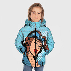 Куртка зимняя для мальчика ВВС, цвет: 3D-светло-серый — фото 2