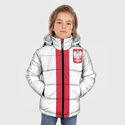 Куртка зимняя для мальчика Сборная Польши по футболу, цвет: 3D-светло-серый — фото 2