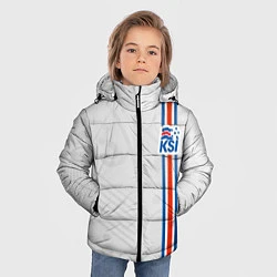 Куртка зимняя для мальчика Сборная Исландии по футболу, цвет: 3D-красный — фото 2