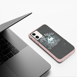 Чехол iPhone 11 матовый Team t-shirt 5, цвет: 3D-светло-розовый — фото 2