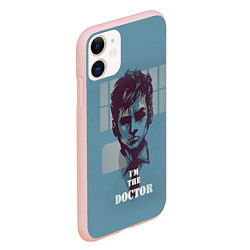 Чехол iPhone 11 матовый I'm the doctor, цвет: 3D-светло-розовый — фото 2