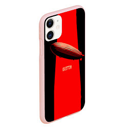 Чехол iPhone 11 матовый Led Zeppelin: Red line, цвет: 3D-светло-розовый — фото 2