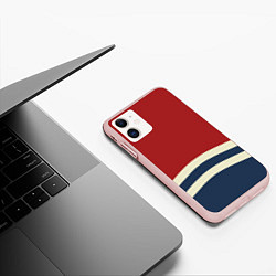 Чехол iPhone 11 матовый Волны в море, цвет: 3D-светло-розовый — фото 2