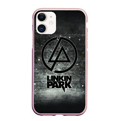 Чехол iPhone 11 матовый Linkin Park: Wall, цвет: 3D-светло-розовый