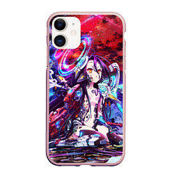 Чехол iPhone 11 матовый No Game No Life Zero, цвет: 3D-светло-розовый