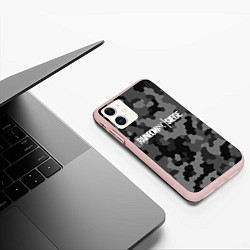 Чехол iPhone 11 матовый Rainbow Six: Grey Mozaic, цвет: 3D-светло-розовый — фото 2