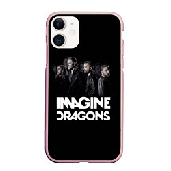 Чехол iPhone 11 матовый Imagine Dragons: Boy Band, цвет: 3D-светло-розовый