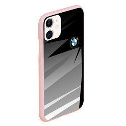 Чехол iPhone 11 матовый BMW 2018 SPORT, цвет: 3D-светло-розовый — фото 2