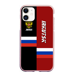 Чехол iPhone 11 матовый Irkutsk, Russia, цвет: 3D-светло-розовый