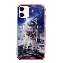 Чехол iPhone 11 матовый Starfield: Astronaut цвета 3D-баблгам — фото 1