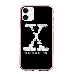 Чехол iPhone 11 матовый The Truth Is Out There, цвет: 3D-светло-розовый