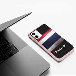 Чехол iPhone 11 матовый Thailand Style, цвет: 3D-светло-розовый — фото 2