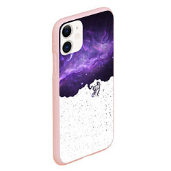 Чехол iPhone 11 матовый Fortnite: Llama Space, цвет: 3D-светло-розовый — фото 2