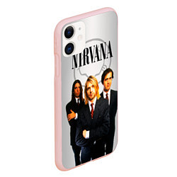 Чехол iPhone 11 матовый Nirvana, цвет: 3D-светло-розовый — фото 2