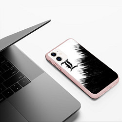 Чехол iPhone 11 матовый Death Note 5, цвет: 3D-светло-розовый — фото 2