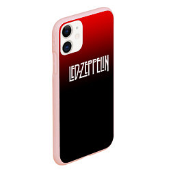 Чехол iPhone 11 матовый Led Zeppelin, цвет: 3D-светло-розовый — фото 2
