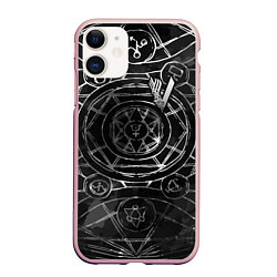 Чехол iPhone 11 матовый Vikings, цвет: 3D-светло-розовый