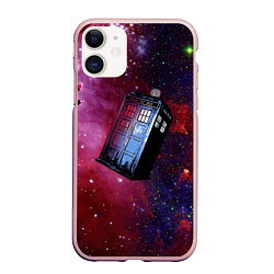 Чехол iPhone 11 матовый Doctor Who, цвет: 3D-светло-розовый