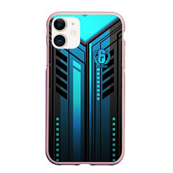 Чехол iPhone 11 матовый Rainbow Six Siege, цвет: 3D-светло-розовый
