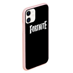 Чехол iPhone 11 матовый Fortnite, цвет: 3D-светло-розовый — фото 2