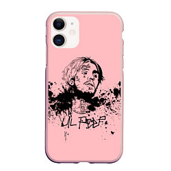 Чехол iPhone 11 матовый LIL PEEP, цвет: 3D-светло-розовый