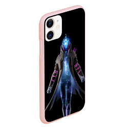 Чехол iPhone 11 матовый Fortnite Спина, цвет: 3D-светло-розовый — фото 2