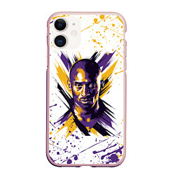 Чехол iPhone 11 матовый KOBE BRYANT, цвет: 3D-светло-розовый