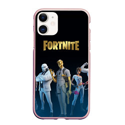 Чехол iPhone 11 матовый FORTNITE 2 СЕЗОН ГЛАВА 2, цвет: 3D-светло-розовый