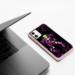 Чехол iPhone 11 матовый JOJOS BIZARRE ADVENTURE, цвет: 3D-светло-розовый — фото 2