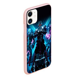 Чехол iPhone 11 матовый FORTNITE, цвет: 3D-светло-розовый — фото 2