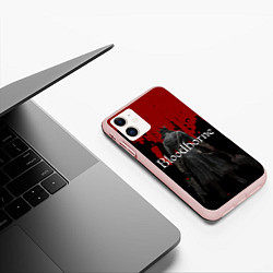 Чехол iPhone 11 матовый Bloodborne, цвет: 3D-светло-розовый — фото 2