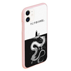Чехол iPhone 11 матовый Унесённые призраками, цвет: 3D-светло-розовый — фото 2